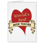World's Best Music Teacher Greeting Cards