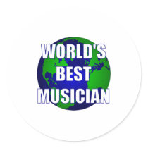 World's Best Musician stickers