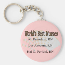 "World's Best Nurses" --Hilarious Nurse Gifts Key Chain