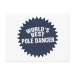 World's Best Pole Dancer postcards