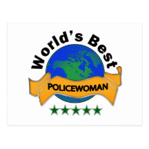 World's Best Policewoman Postcards