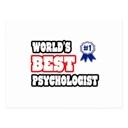 World's Best Psychologist Post Cards