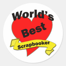 World's Best Scrapbooker Sticker