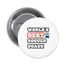 World's Best Soccer Coach Pin