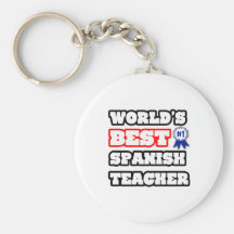 World's Best Spanish Teacher Key Chains