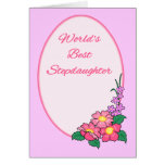 World's Best Stepdaughter Greeting Cards
