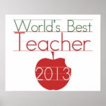 Worlds Best Teacher 2013 Print