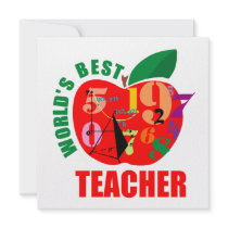 World's Best Teacher Apple