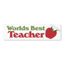 Worlds Best Teacher Bumper Stickers