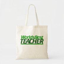 Worlds Best Teacher Canvas Bag