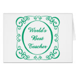 World's Best Teacher cards