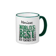World's Best Teacher Custom Name Ver 8 M008 Mugs