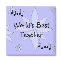 Worlds Best Teacher Refrigerator Magnets