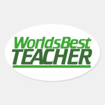 Worlds Best Teacher Stickers