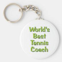 World's Best Tennis Coach gifts Key Chains