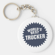 World's Best Trucker Truck Driver Haulier Keychain