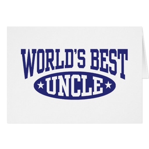 World's Best Uncle Greeting Cards