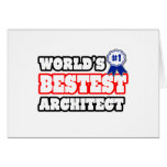 World's Bestest Architect Greeting Cards
