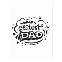 Worlds Bestest Dad 1 Postcards