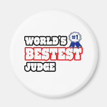 World's Bestest Judge Refrigerator Magnet
