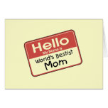 World's Bestist Mum tshirts and Gifts Greeting Cards