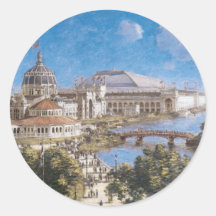World's Colombian Exposition by Theodore Robinson Round Stickers