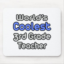 World's Coolest 3rd Grade Teacher Mousepad