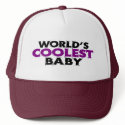 Worlds Coolest Baby Girl hats