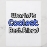 World's Coolest Best Friend Custom Flyer