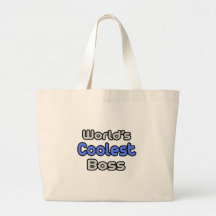 World's Coolest Boss Canvas Bag
