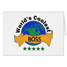 World's Coolest Boss Greeting Card