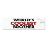 Worlds Coolest Brother bumper stickers
