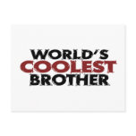 Worlds Coolest Brother postcards