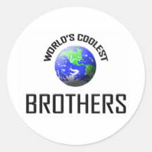 World's Coolest Brothers Sticker