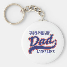 World's Coolest Dad Keychains