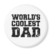 World's Coolest Dad Refrigerator Magnets