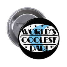 World's Coolest Dad Tshirts and Gifts Pin