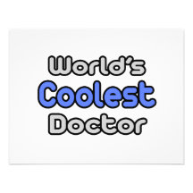 World's Coolest Doctor Personalized Invites