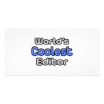 World's Coolest Editor Photo Greeting Card