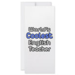 World's Coolest English Teacher rack cards