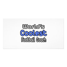 World's Coolest Football Coach Photo Card Template