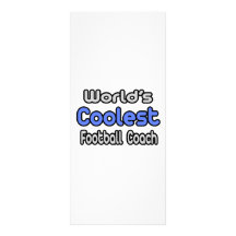 World's Coolest Football Coach Rack Card Template