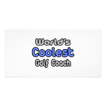 World's Coolest Golf Coach Personalised Photo Card