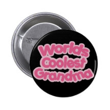 Worlds Coolest Grandma Pinback Buttons