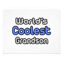 World's Coolest Grandson Personalized Invite