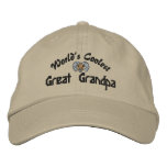 World's Coolest Great Grandpa Embroidered Hat embroidered hats