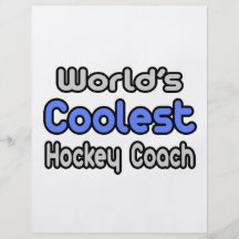 World's Coolest Hockey Coach Personalized Flyer