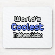 World's Coolest Mathematician Mouse Mat
