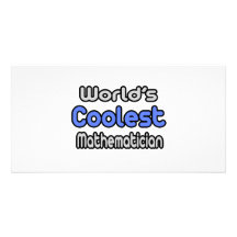 World's Coolest Mathematician Personalised Photo Card
