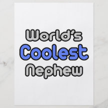 World's Coolest Nephew Flyer Design